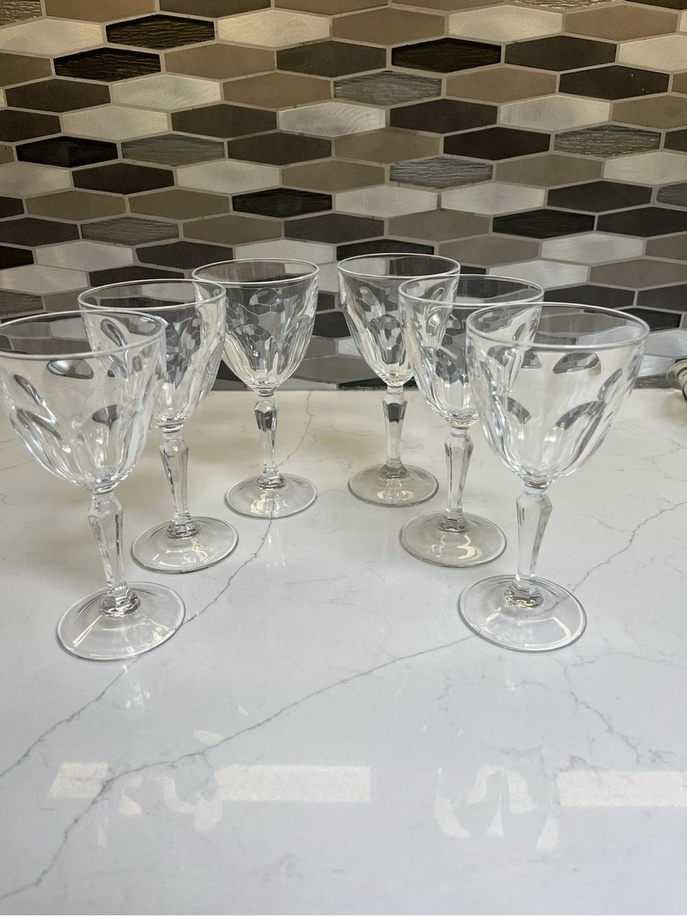 CRISTAL D’ARQUES - DURAND GOBLETS IN THE “WASHINGTON” PATTERN